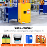 VEVOR Flammable Safety Cabinet Liquid Storage 16 Gal 18.1x18.1x35.4 in Cabinet