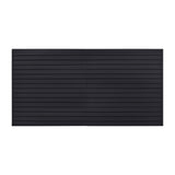 8 x 4 ft Slat Wall Paneling PVC Black Garage Slatwall with Modular Design