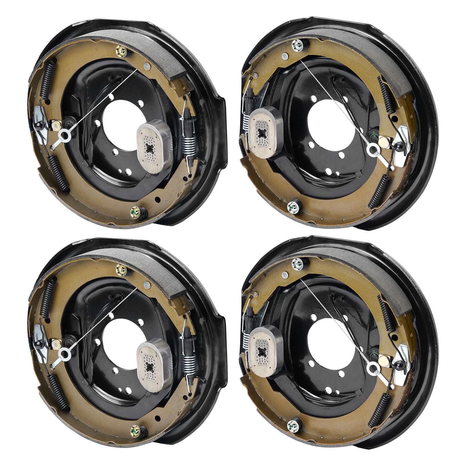 Uimoso Electric Trailer Brake 12" x 2" Self-Adjusting Assembly 2 Pairs 7000 lbs
