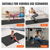 VEVOR Exercise Mat Non Slip Yoga Mat Gym Fitness Pilate Workout Mat (10x6ft)
