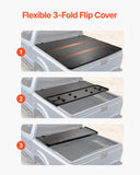 VEVOR Tri-Fold Truck Bed Tonneau Cover, Compatible with 2009-2024 Ram 1500 (19-2
