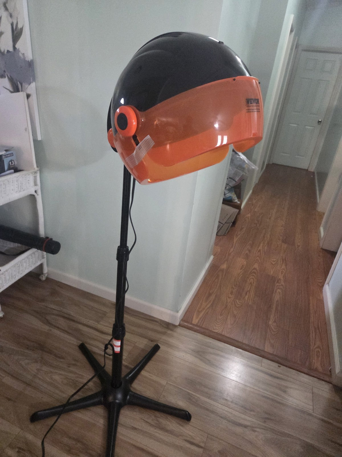 VEVOR Ionic Hooded Dryer 1875W Bonnet Hair Dryer 3 Temp Settings & Wind Speed