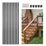 VEVOR Deck Balusters 101 Pack 32 in Aluminum Staircase Deck Spindles with Screws
