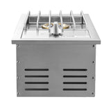 VEVOR Single Grilling Side Burner for Outdoor 15,000BTU Propane & Natural Gas