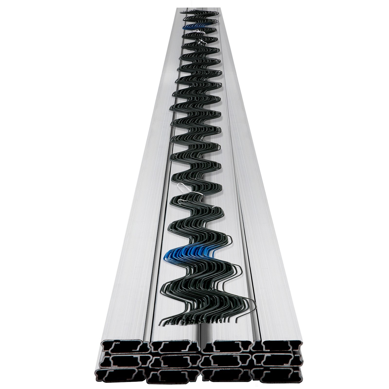 VEVOR Greenhouse Wiggle Wire &Aluminum Alloy Spring Lock U-Channel 6.56ft 30PCS