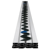 VEVOR Greenhouse Wiggle Wire &Aluminum Alloy Spring Lock U-Channel 6.56ft 30PCS