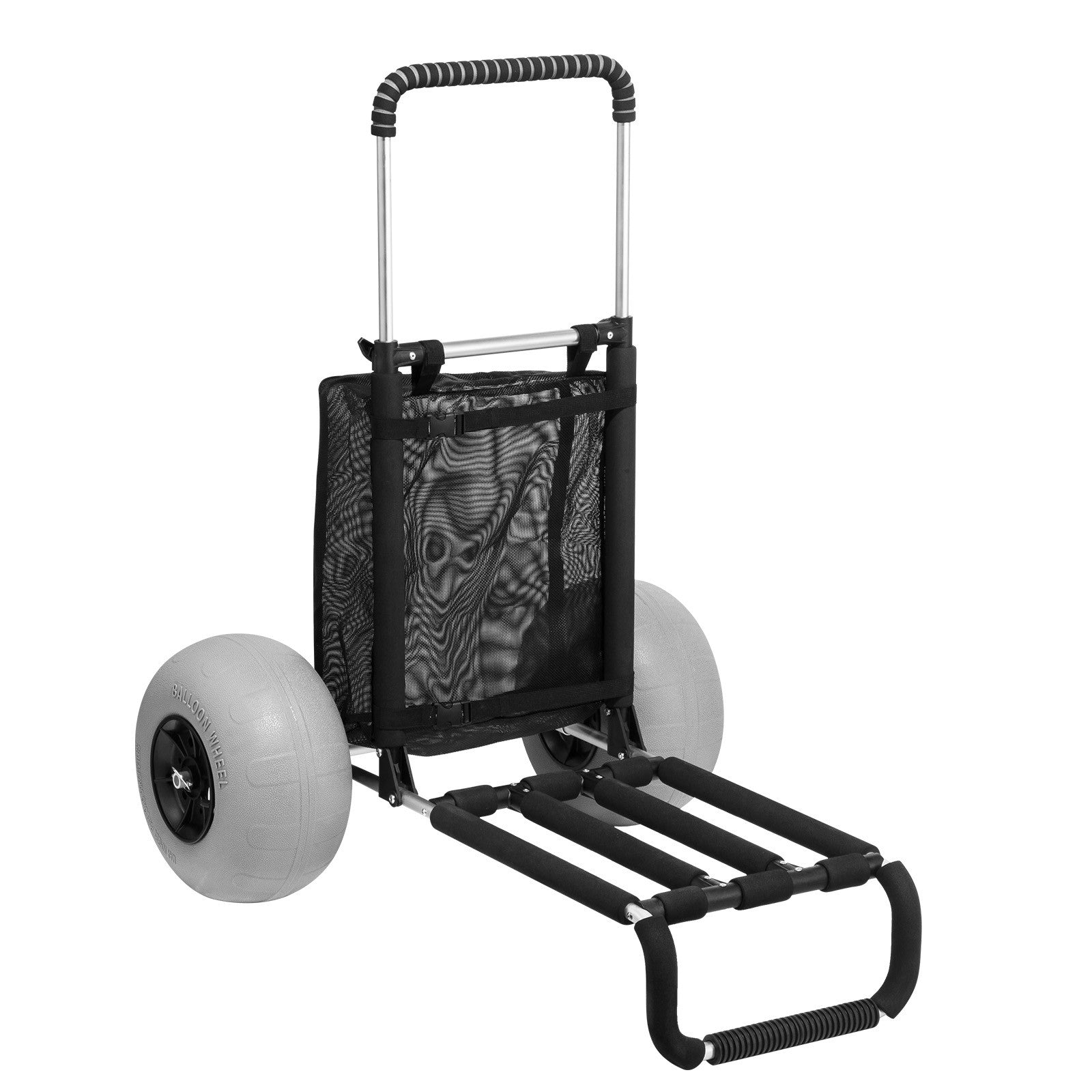 VEVOR Beach Dolly Wagon Beach Cart w/12" Balloon Wheels for Sand Beach Gardening