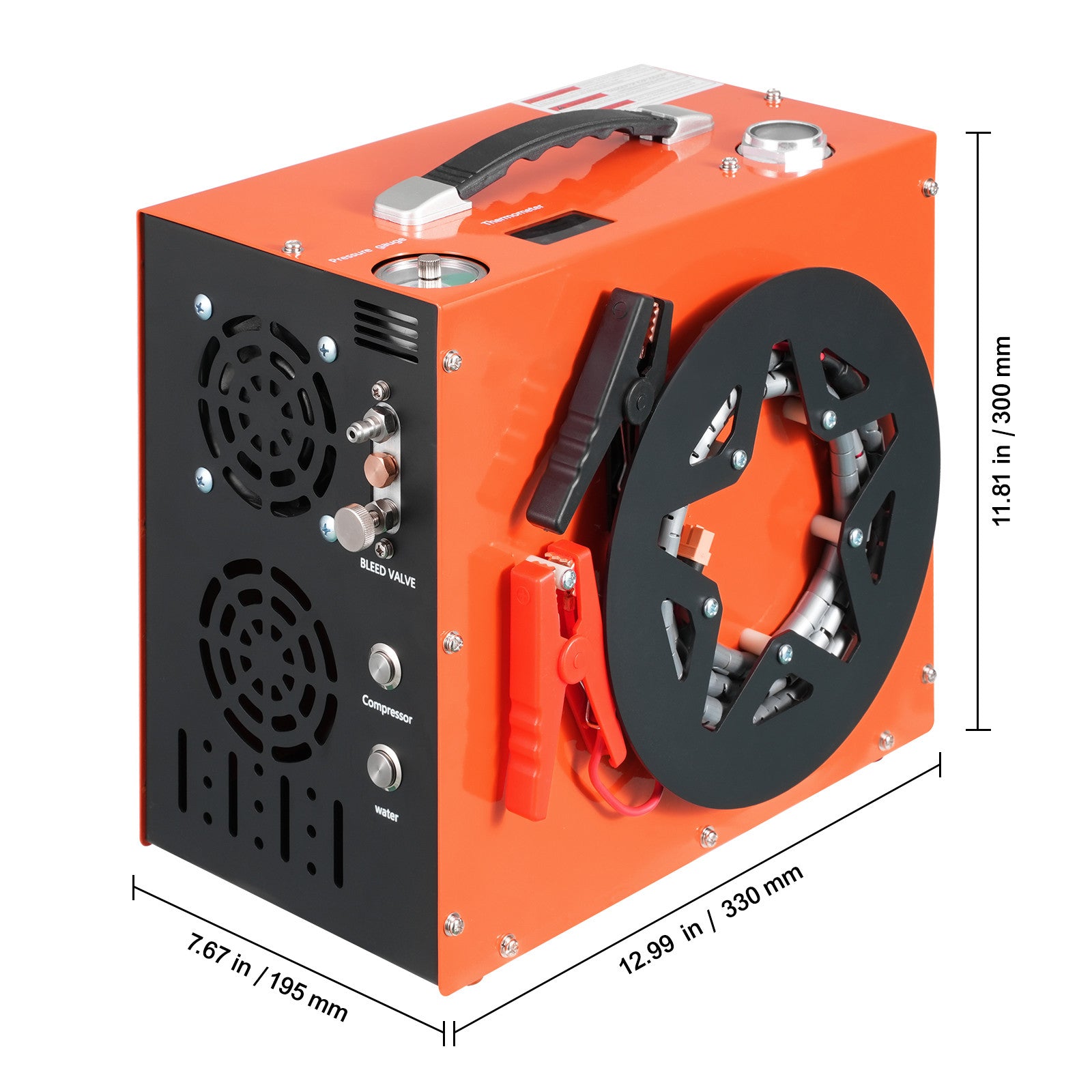PCP Air Compressor 4500PSI/30Mpa Built-in Converter DC12V/AC120V Auto-Stop