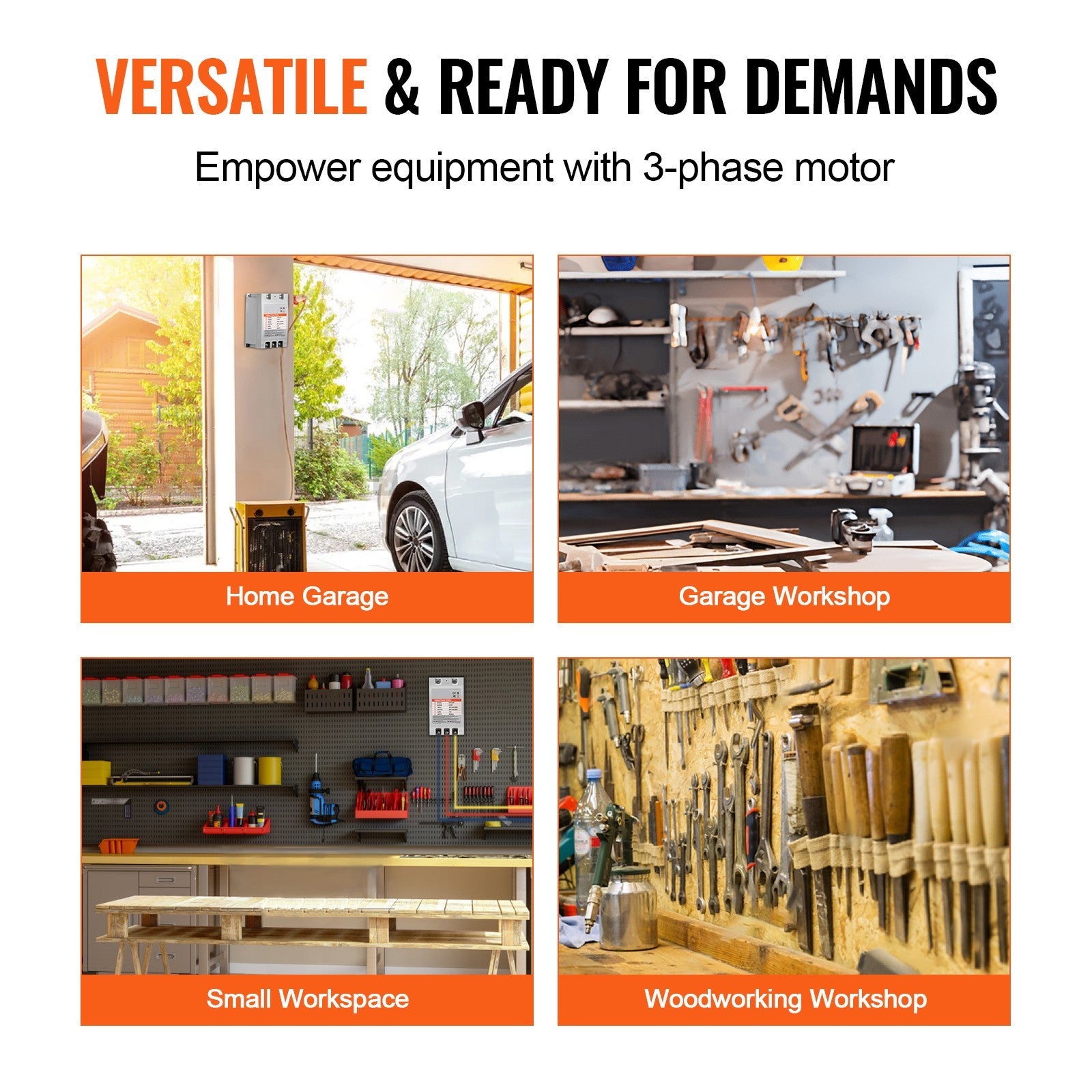 Uimoso 7.5HP Single 1 Phase to 3 Phase Converter Digital Phase Shifter 23A 220V