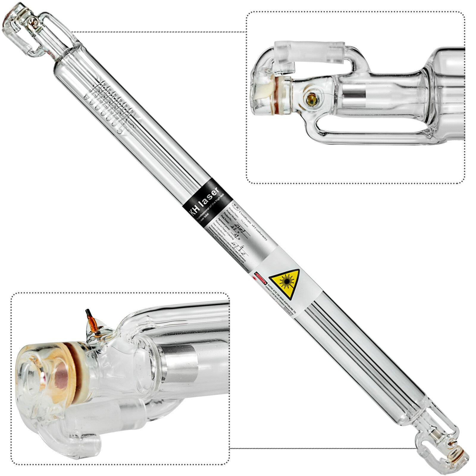 VEVOR CO2 laser tube 40W/50W/60W/80W/100W/130W suitable for CO2 laser engraving