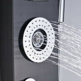 LED Shower Panel Tower Massage System Rain&Waterfall Jets Faucet Stainless Steel