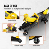 Low Profile Floor Jack 2 Ton (4400 lbs), Heavy Duty Iron Hydraulic Racing Floor