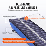 Alternating Air Pressure Mattress Dual-Layer 19 Air Chamber 450LBS Loading