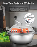 VEVOR 19" Manual Bud Leaf Trimmer 19 inch Bowl Hydroponic Bud Trimming Machine
