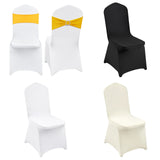 30/50/200PCS Stretch Spandex Folding Chair Covers for Wedding Party Dining