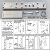 LED Shower Panel Tower Massage System Rain&Waterfall Jets Faucet Stainless Steel