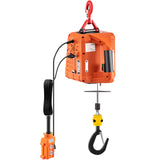 VEVOR 3-in-1 Electric Hoist Winch Portable Crane 1100lbs 25ft w/ Remote Control