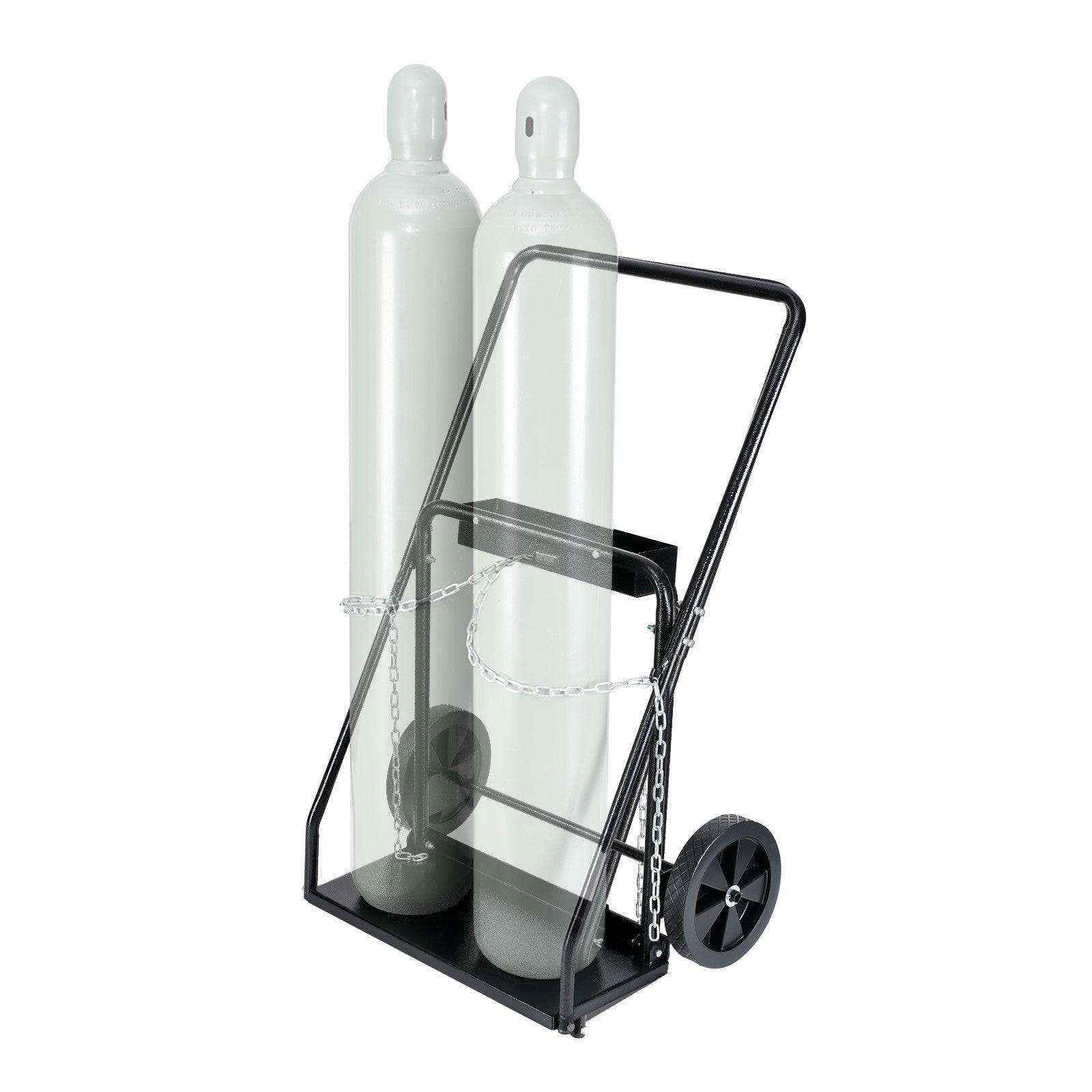 VEVOR Welding Cylinder Cart Oxygen Acetylene Tank Cart with 10" Solid Wheels