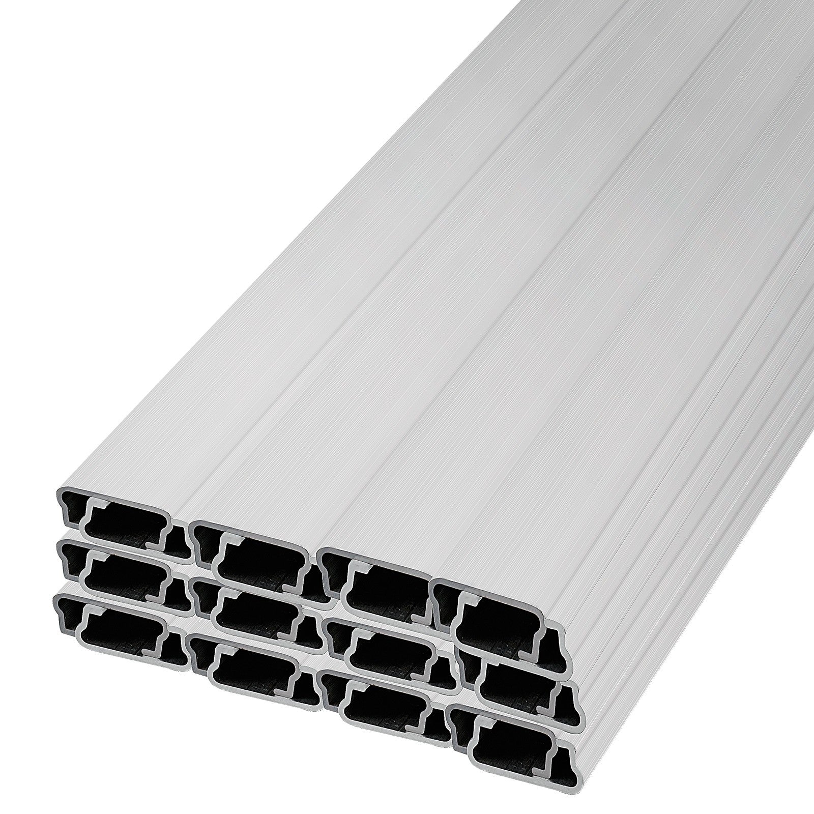 VEVOR Greenhouse Wiggle Wire &Aluminum Alloy Spring Lock U-Channel 6.56ft 30PCS