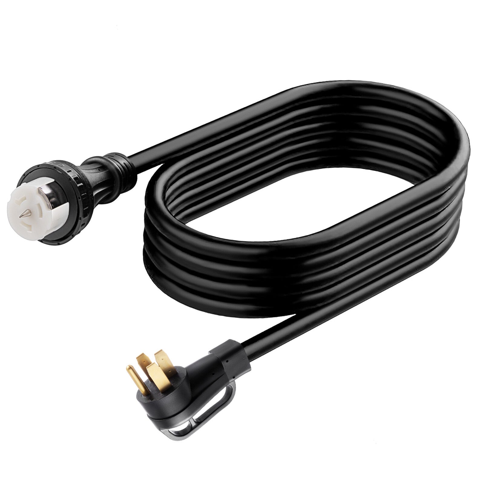 50 Amp 25FT Generator Power Cord and Waterproof Power Inlet Box 14-50P to CS6364