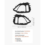 VEVOR Cab Enclosure Upper Doors, Compatible with Polaris RZR XP 1000/XP Turbo 20