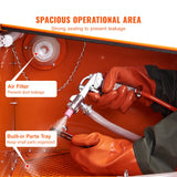 Uimoso 25 Gallon Sandblasting Cabinet Benchtop Cabinet w/ Blasting Gun 4 Nozzle