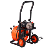 Drain Cleaner Machine Electric Drain Auger 100 FT x 1/2 In Auto Feed
