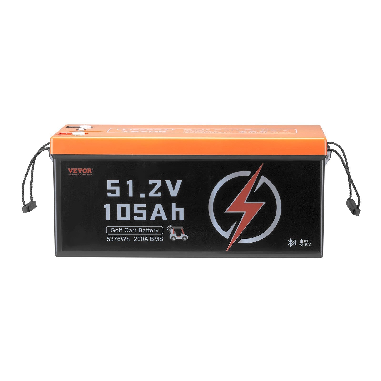 VEVOR 48V 105Ah Golf Cart Lithium Battery 20A Charger LCD Monitor & 4000+ Cycle.