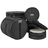 VEVOR 5-Piece Drum Bag Set Padded Drum Cases 1680D Oxford Fabric Foldable