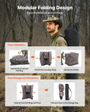 VEVOR Portable Hunting Blind See Through Ground Deer Blinds 2-3 Person Carrying