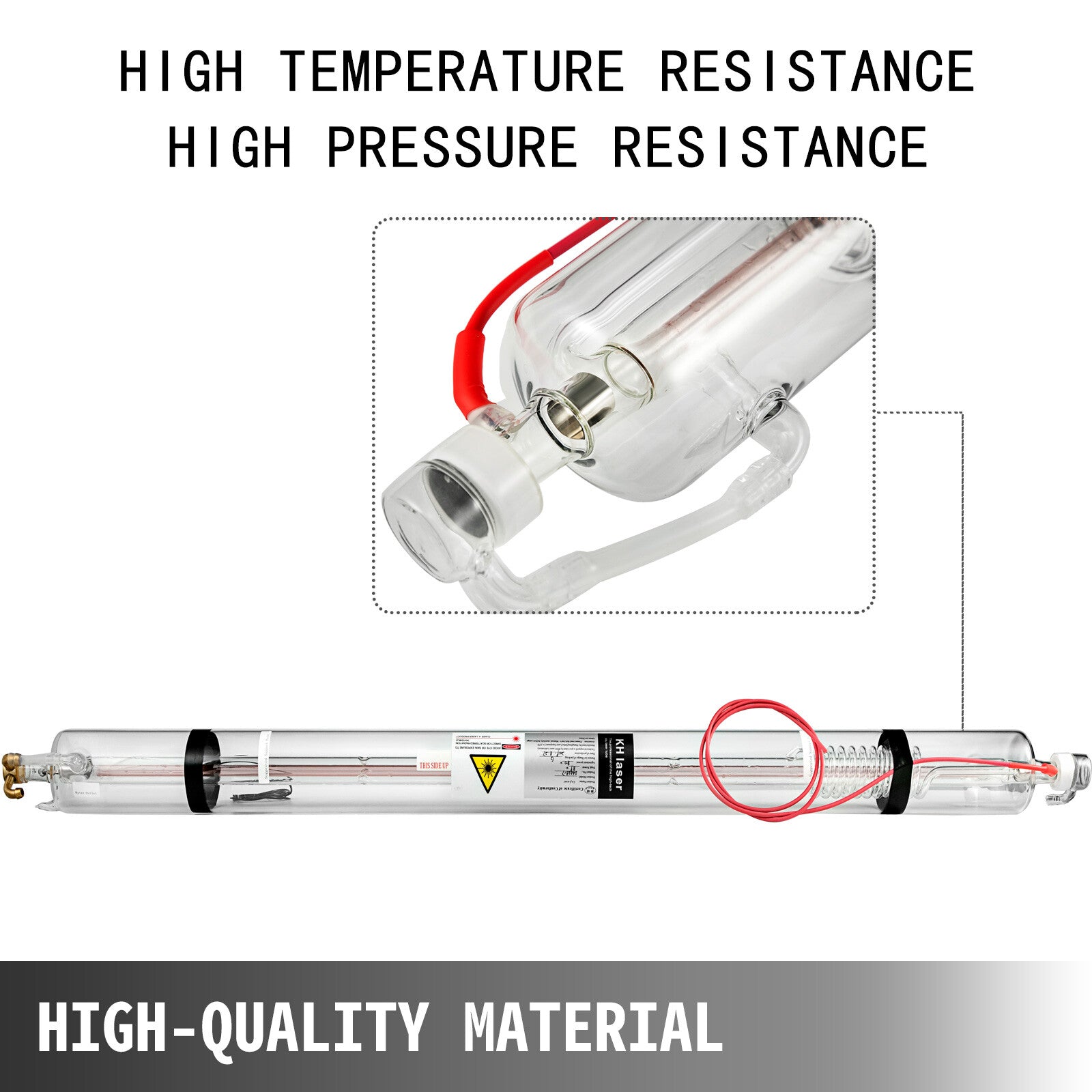 VEVOR CO2 laser tube 40W/50W/60W/80W/100W/130W suitable for CO2 laser engraving