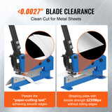 VEVOR 12" Manual Hand Plate Shear Benchtop Cutter Metal Sheet Processing Q235