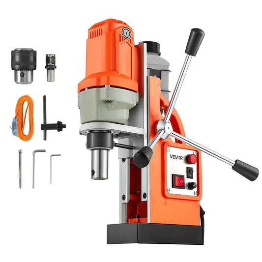 VEVOR Magnetic Drill Press Mag Drill Press 1200 W 1.5 in Boring Diameter 900 RPM