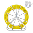 Fish Tape Puller Fiberglass 425 ft 1/4 inch Wire Cable Running Duct Rodder