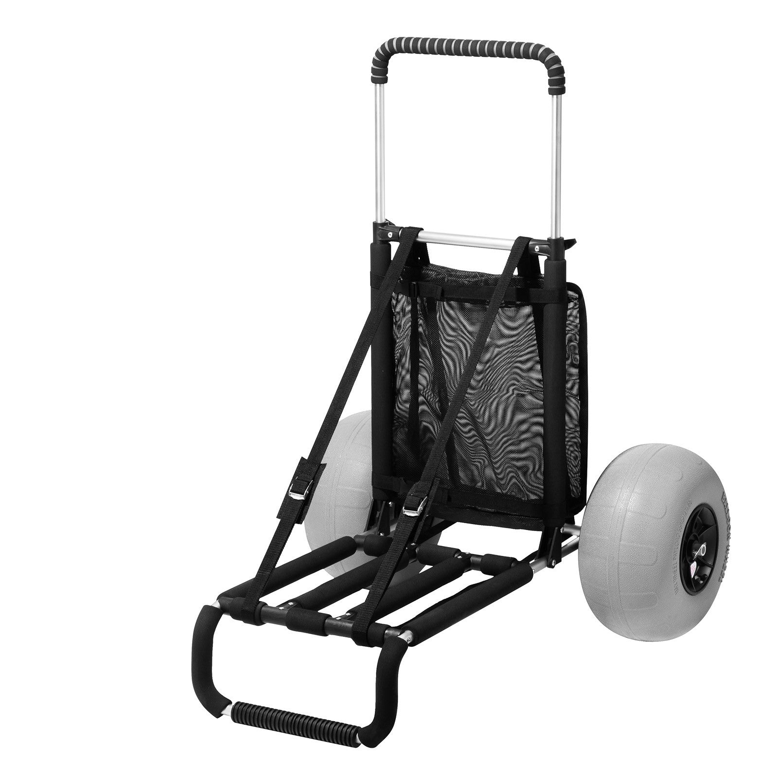 VEVOR Beach Dolly Wagon Beach Cart w/12" Balloon Wheels for Sand Beach Gardening
