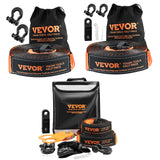 VEVOR Winch Recovery Kit Tow Strap Shackle Emergency Kit 3"x30' 30000lb 4/5/8PCS