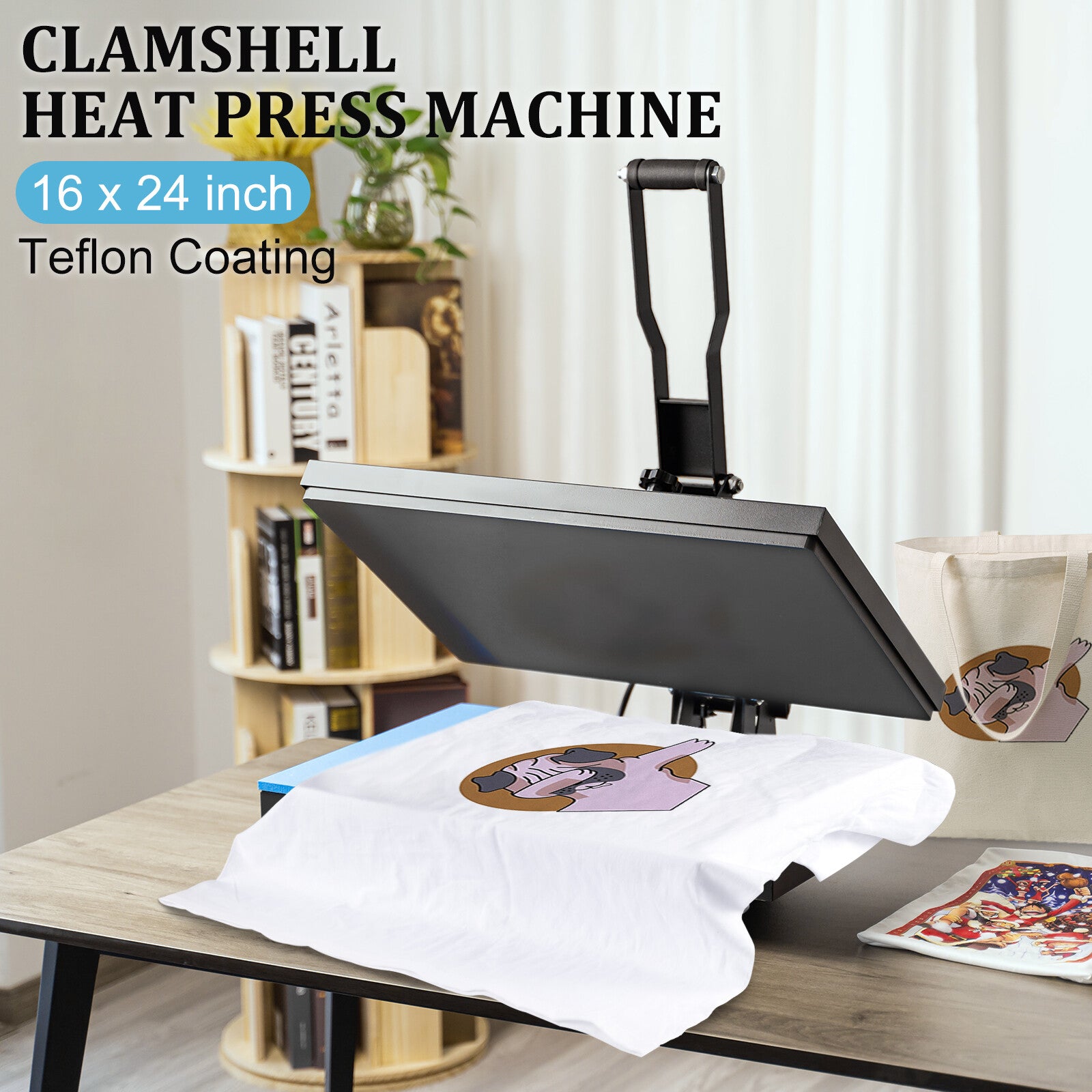 16" x 24" Clamshell Heat Press Machine for T-Shirt Digital Transfer Sublimation