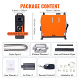VEVOR Diesel Air Heater All-in-one 12V 8KW Bluetooth App LCD for Car RV Indoors