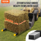 VEVOR Clamp on Pallet Forks 2000lbs Tractor Forks 60" Adjustable Bucket Forks