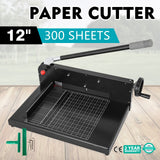 Uimoso 12" Paper Cutter Heavy Duty Guillotine Stack Paper Trimmer Metal Base A4