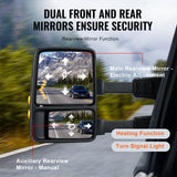 VEVOR Power Heated Tow Mirrors for 1999-2007 Ford F250 F350 F450 F550 Foldable