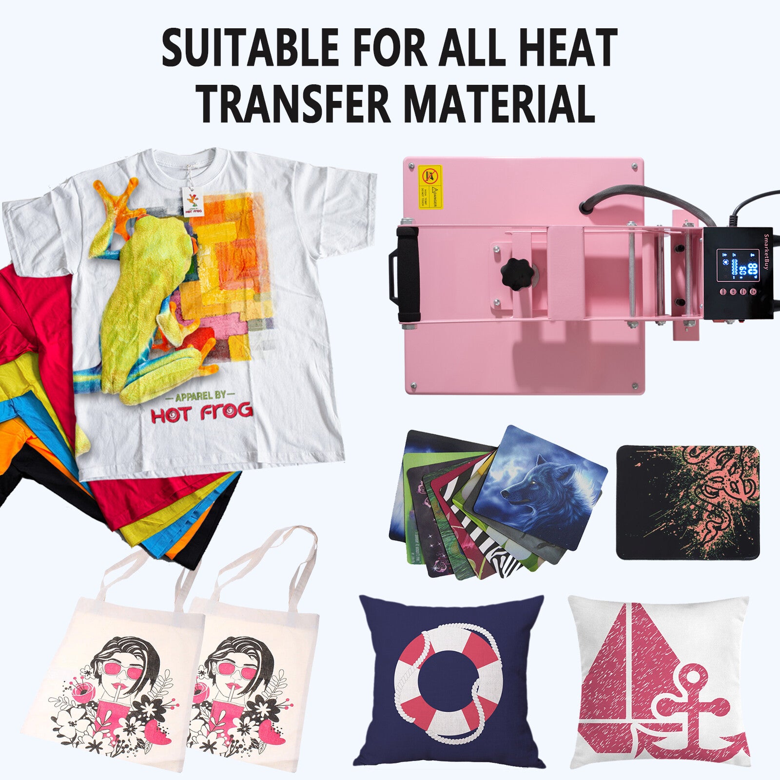 15"x15" Digital Clamshell Heat Press Machine T-shirt Transfer Sublimation Print