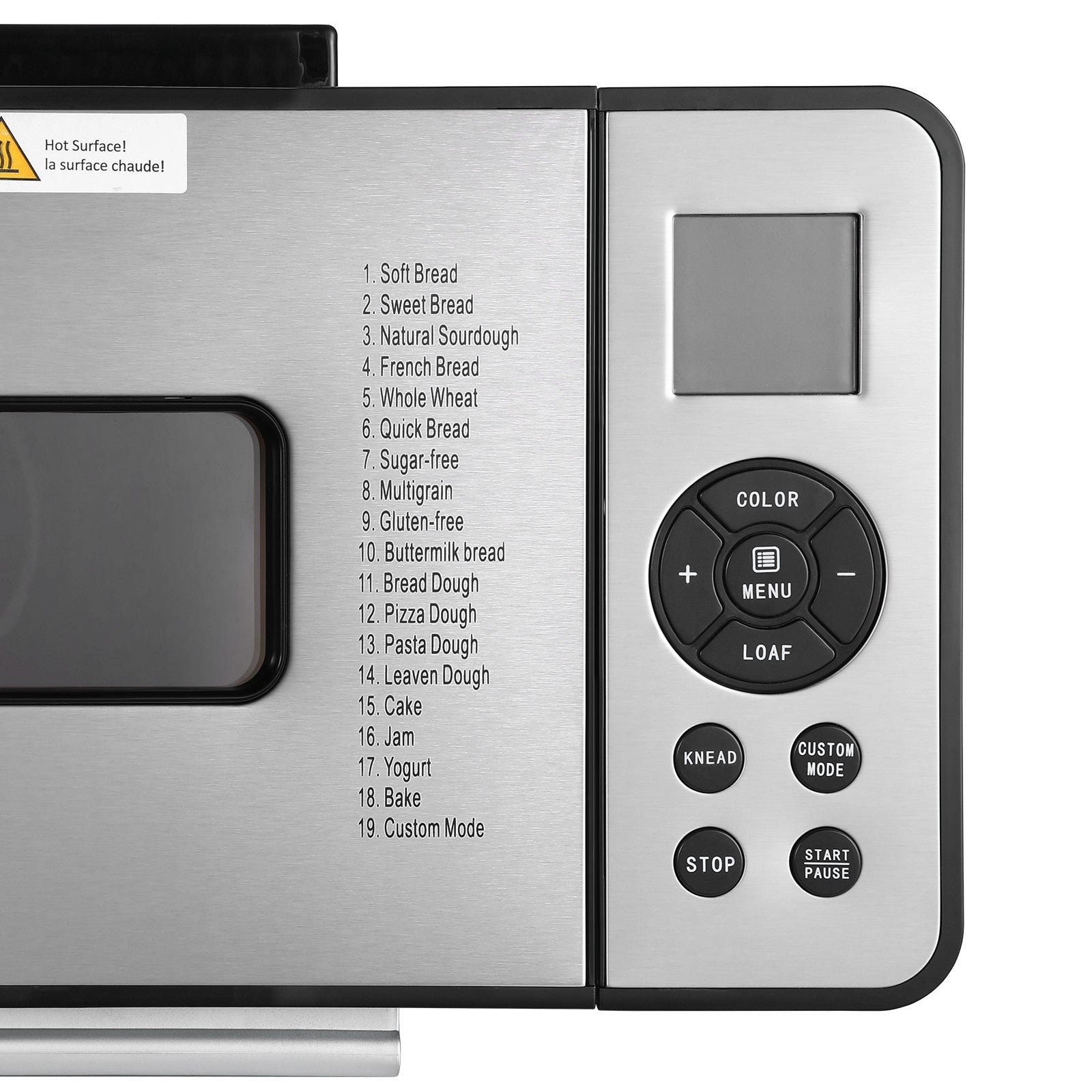 VEVOR 2LB 19-in-1 Bread Maker Automatic Compact Dough Machine Nonstick 3 Colors