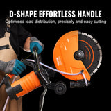 VEVOR 12'' Electric Concrete Saw Wet/Dry Saw Cutter with Water Pump and Blade