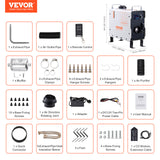 VEVOR Diesel Air Heater 12V/24V 2KW Bluetooth APP Remote Control for RV Outdoors