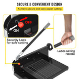 Uimoso 12" Paper Cutter Heavy Duty Guillotine Stack Paper Trimmer Metal Base A4