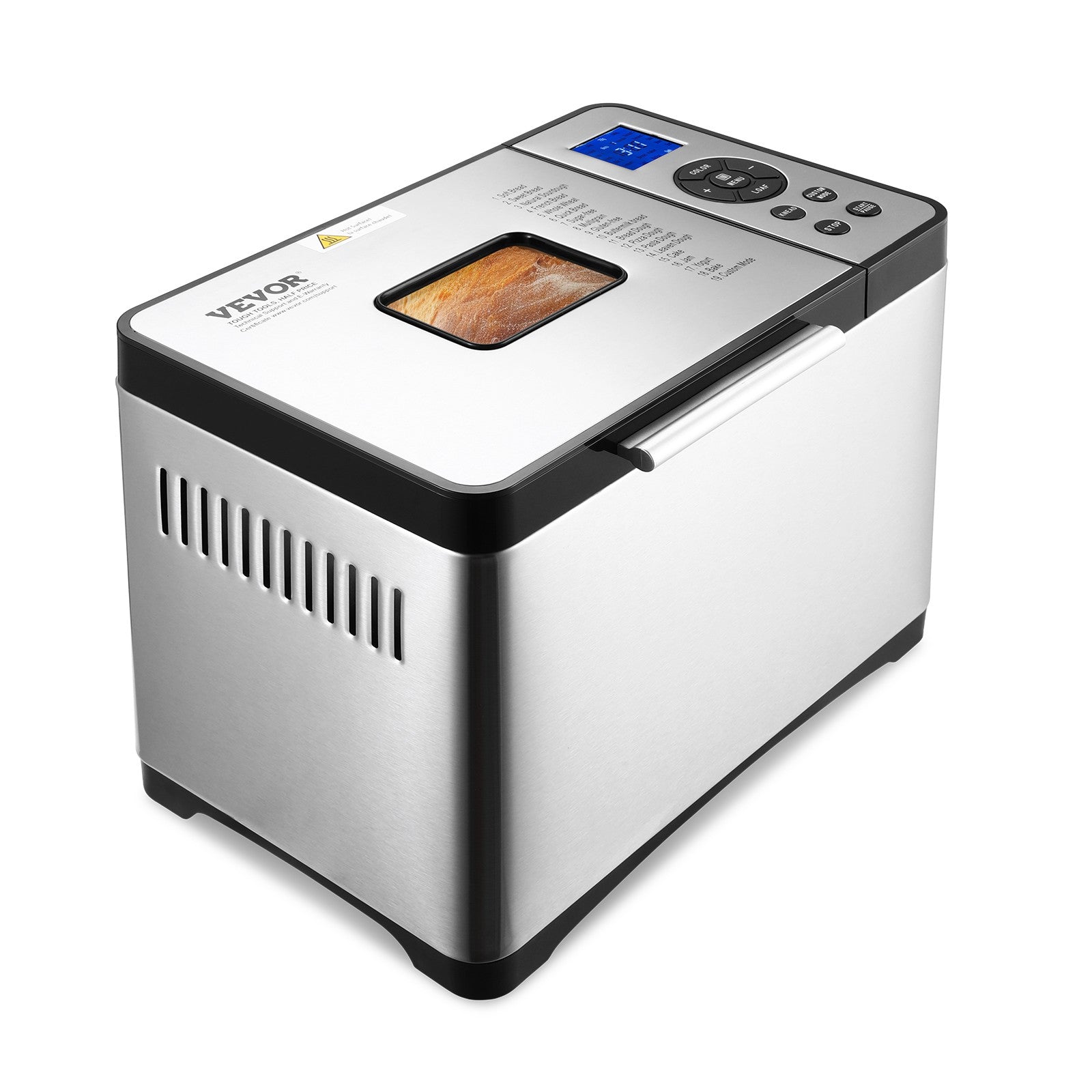 VEVOR 2LB 19-in-1 Bread Maker Automatic Compact Dough Machine Nonstick 3 Colors