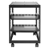 12U 4 Post Open Frame Server Rack Network Enclosure 23''-40'' Adjustable