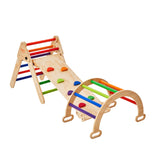 Pikler Triangle Set 5in1 Montessori Climbing Toys for Toddlers M Colorful