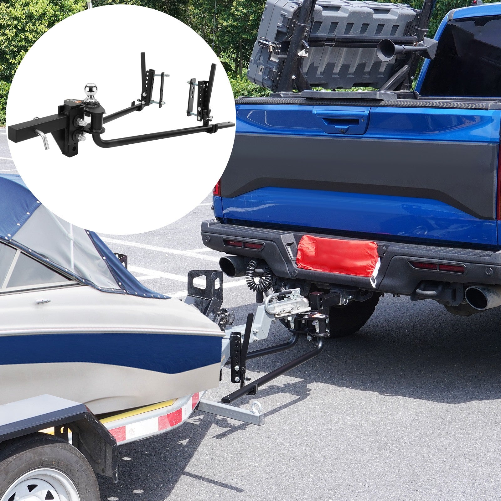 1,500lb Weight Distribution Hitch with 2-5/16 in Ball and 2-In Shank